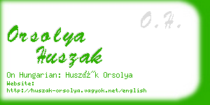 orsolya huszak business card